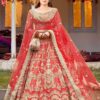 Hira Mani Red Luxury Collection Net Replica