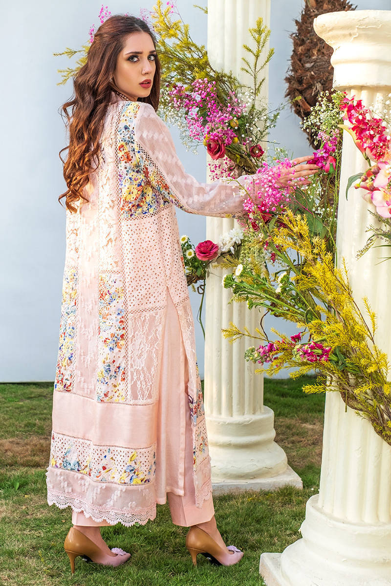 Farida Hasan Pink Luxury Lawn Collection Replica