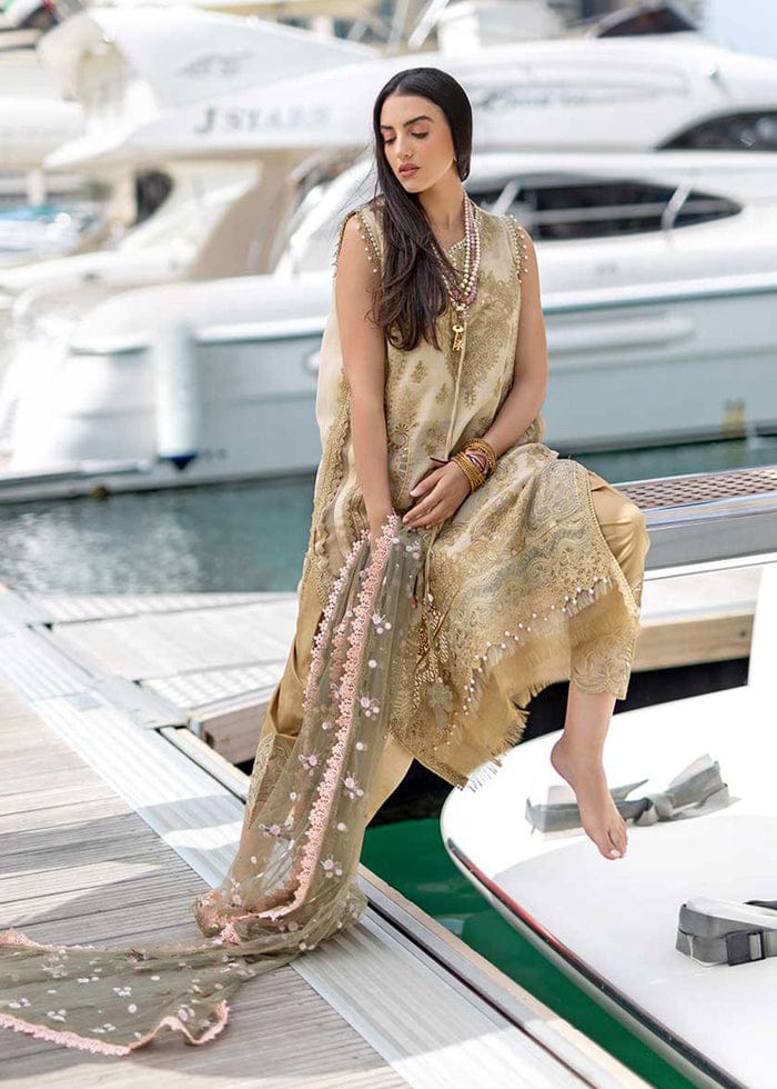 Sobia Nazir Brown Luxury Lawn Collection Replica