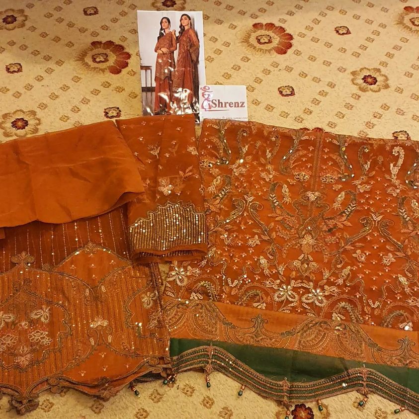 Barouqe Orange Formal Collection Organza Replica