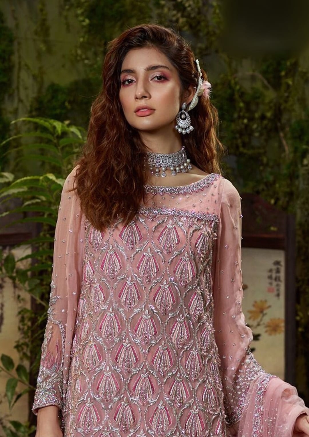 Agha Noor Pink Formal Collection Maysori Replica