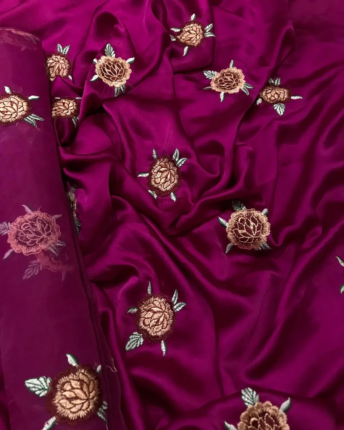 Shrenz Floral Silk Dresses
