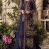 Afrozeh Blue Exclusive Collection Chiffon Replica