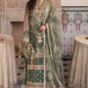 Zarlish By Mohsin Naveed Ranjha Green Formal Collection Organza Replica