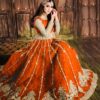 Maha Wajahat Orange Formal Collection Net Replica