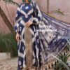 Maria B MPrint Blue Embroidered Luxury Lawn Collection Replica