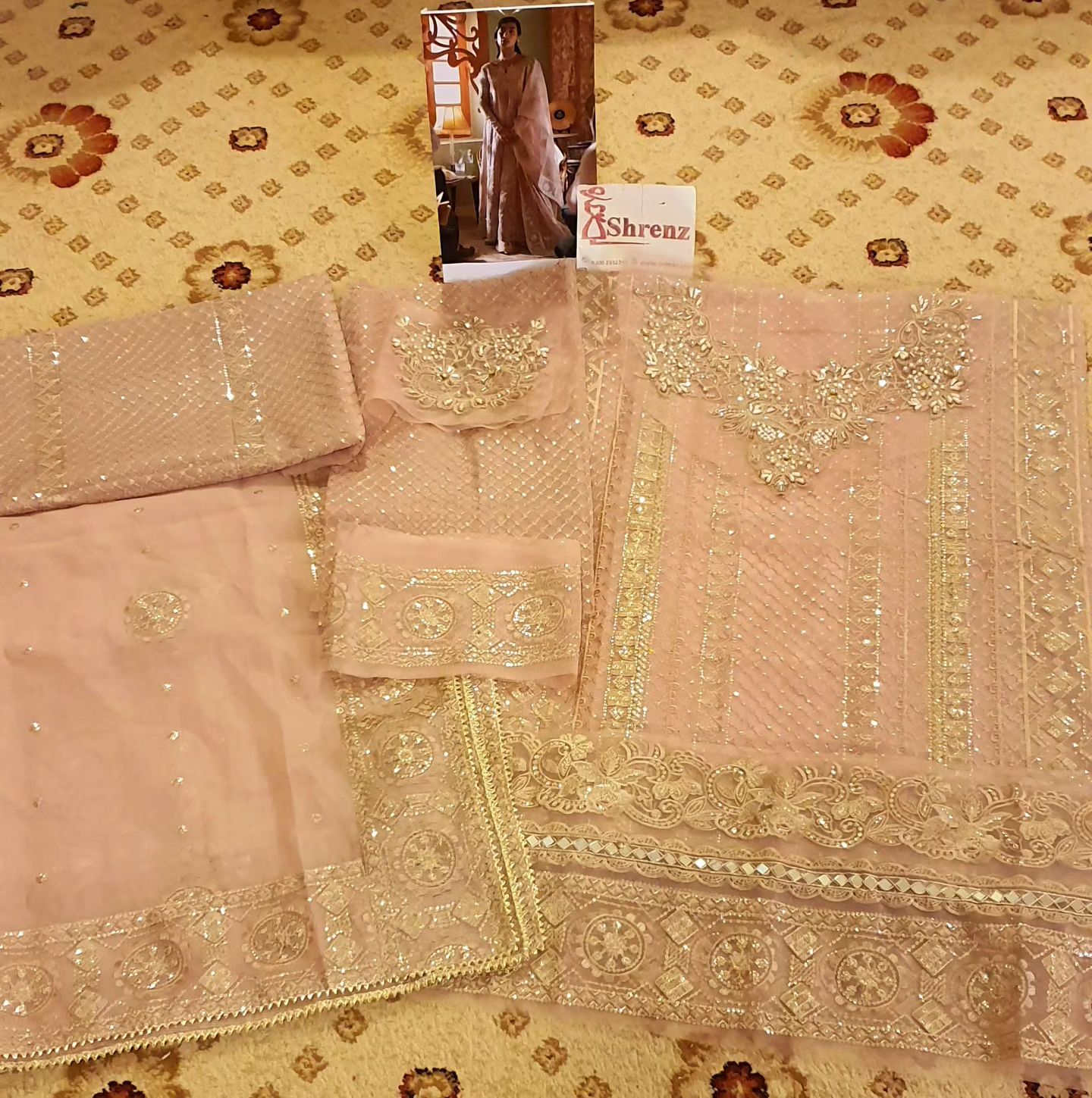 Mushq Pink Formal Collection Net Replica