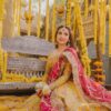 Maha Wajahat Yellow Bridal Collection Net Replica