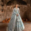 Faiza Saqlain Seagreen Net Maxi Bridal Collection Replica