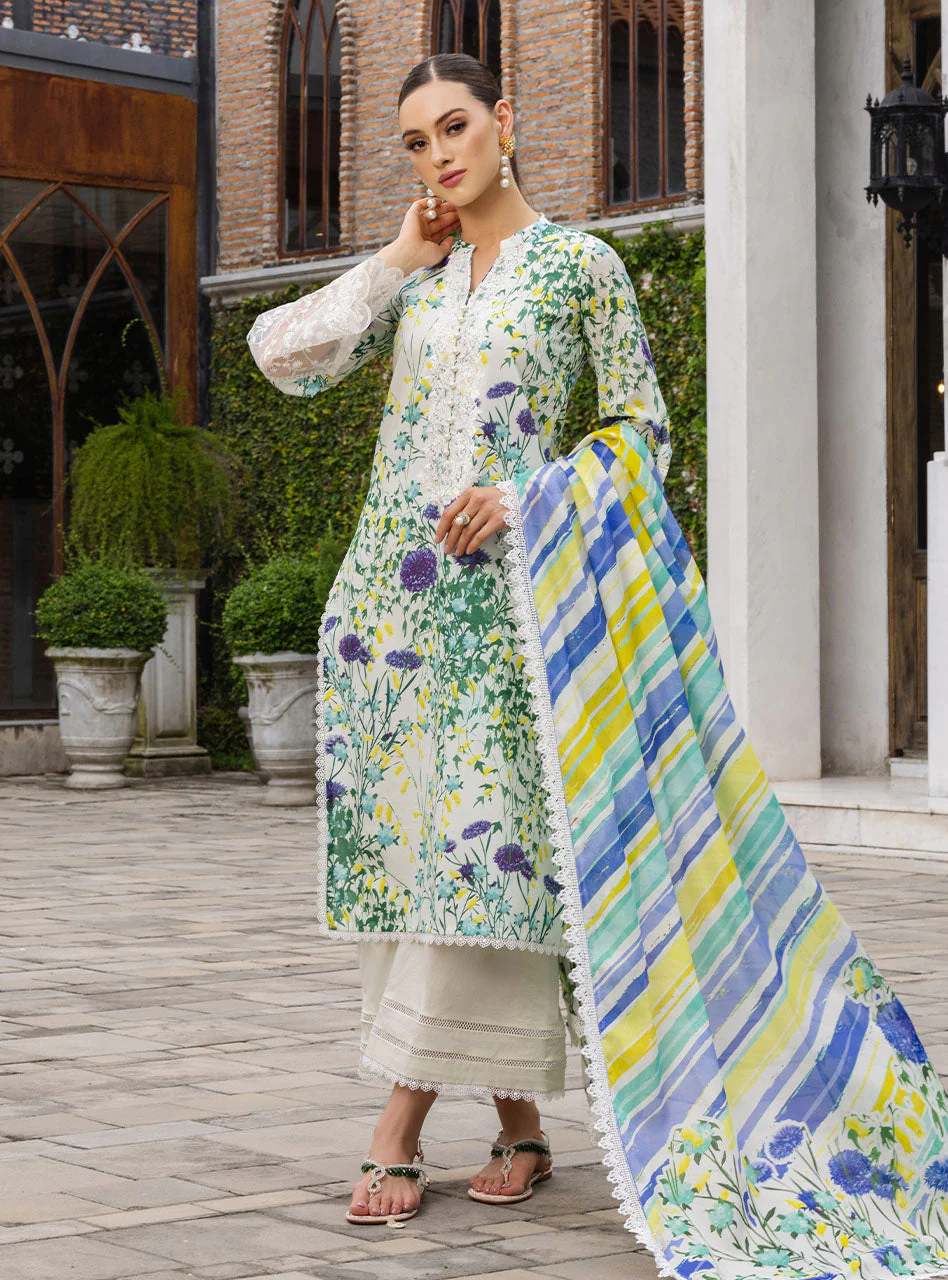 Zainab Chottani White Luxury Lawn Collection Replica