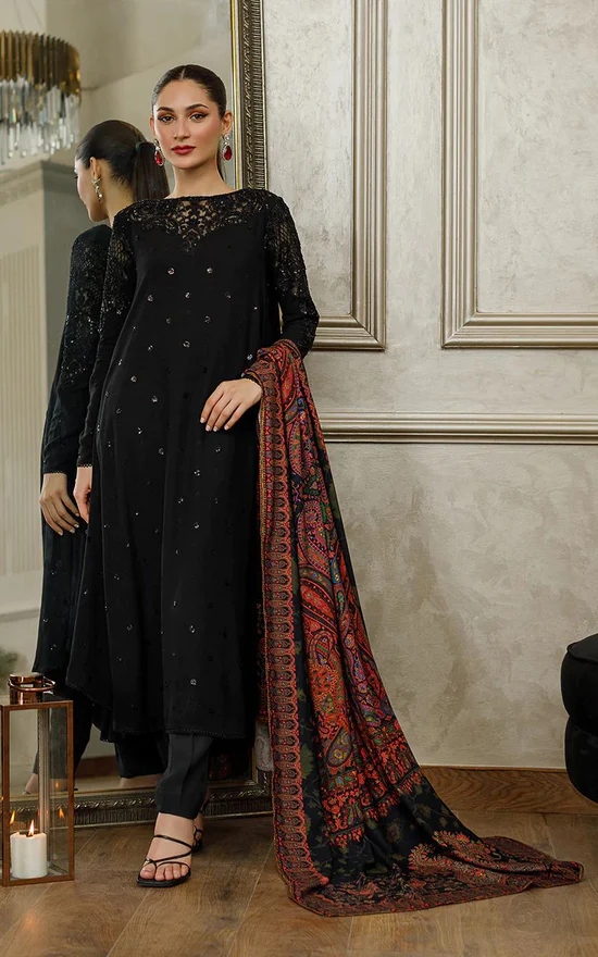 Threads And Motifz Black Formal Collection Silk Replica