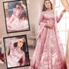 Anaya Exclusive Pink Bridal Collection Net Replica