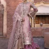 Zarlish By Mohsin Naveed Ranjha Pink Net Replica