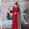 Noor By Saadia Asad Red Luxury Lawn Collection Replica