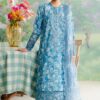 Afrozeh Blue Printed Lawn Collection Replica