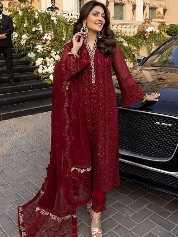 Azure Red Formal Chiffon Replica