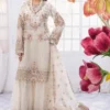 Imrozia White Gharara Bridal Collection Net Replica