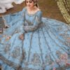 Maha Wajahat Sky Blue Bridal Collection Net Replica