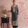 Haseen’s Zinc Blue Formal Collection Chiffon Replica