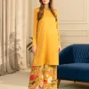 Lulusar Mustard Digital Printed Silk Formal Collection Replica