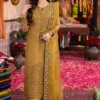 Asim Jofa Mustard Chiffon Formal Collection Replica