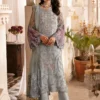 Ramsha Grey Formal Organza Collection Replica