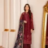 Baroque Maroon Formal Collection Chiffon Replica