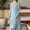 Gulaal Sky Blue Formal Collection Organza Replica