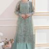 Imrozia Mint Formal Collection Net Gharara Replica