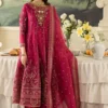 Emaan Adeel Red Formal Organza Collection Replica