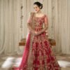 Faiza Saqlain Red Formal Collection Net Replica