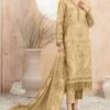 Shrenz Mustard Formal Collection Organza Replica