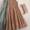 Agha Noor Peach Formal Organza Collection Replica