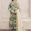 Baroque Pistachio Digital Printed Khaddar Collection Replica