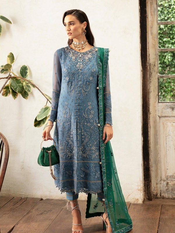 Gulaal Blue Formal Collection Net Replica