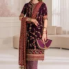 Baroque Maroon Formal Collection Velvet Replica