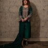 Hijab Seagreen Formal Raw Silk Collection Replica