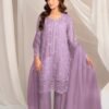 Shrenz Purple Formal Collection Organza Replica