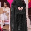 Kanwal Malik Black Formal Net Collection Replica