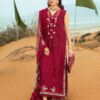 Saira Shakira Maroon Luxury Lawn Collection Replica