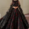 Baroque Black Maxi Bridal Collection Net Replica