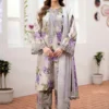 Baroque Brown Digital Printed Lawn Collection Replica