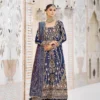 AIK Atelier Blue Bridal Collection Organza Gharara Replica