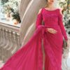 Maria B Pink Formal Saree Collection Net Replica