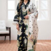 Baroque Black Digital Printed Lawn Collection Replica