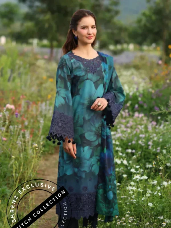 Shrenz 3 Piece Stitched Lawn Pret Collection