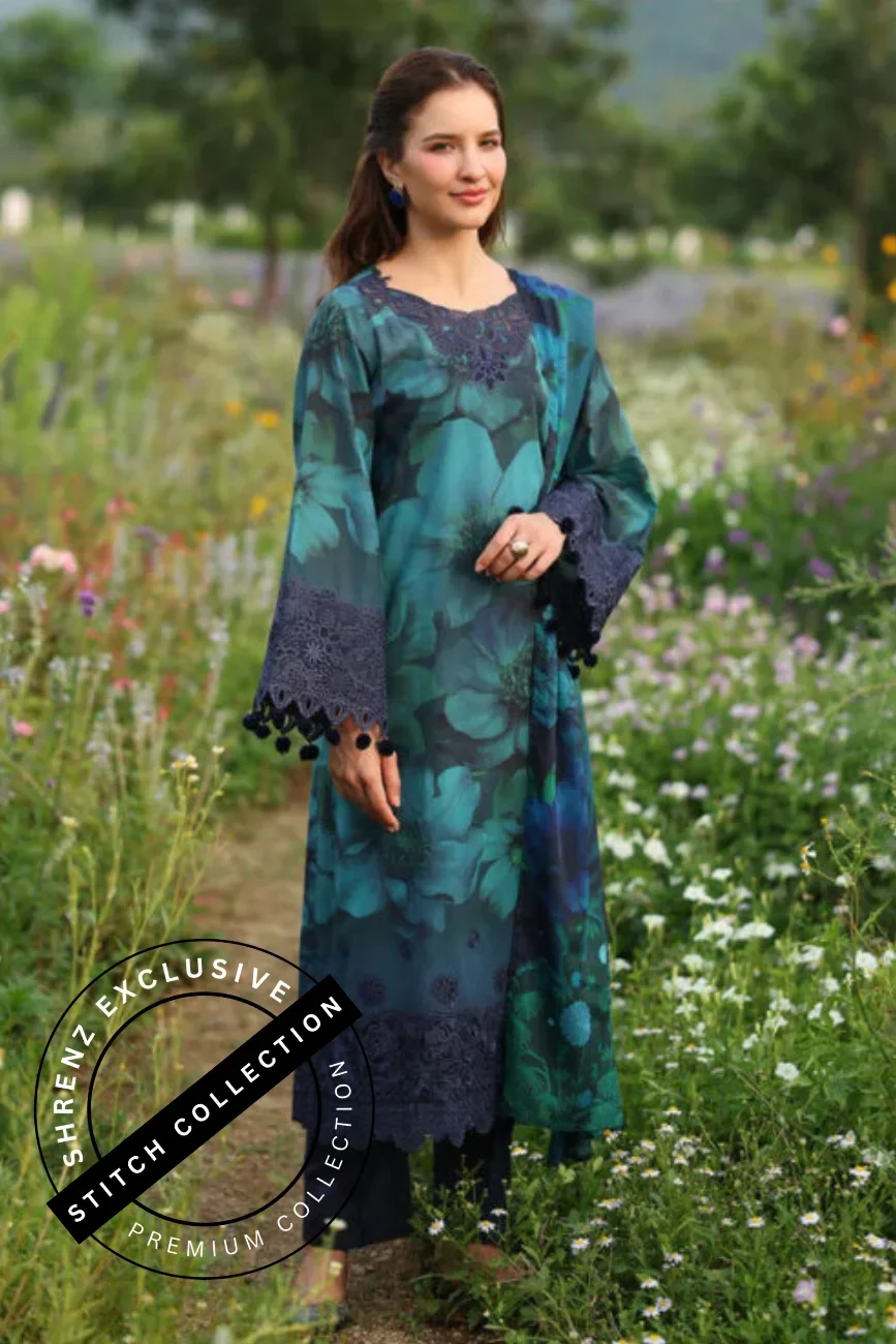 Shrenz 3 Piece Stitched Lawn Pret Collection