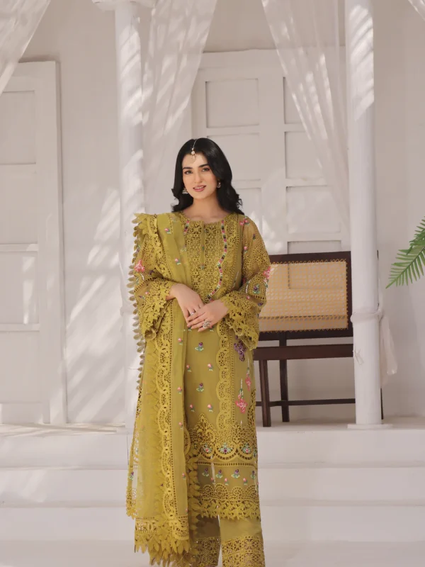Shrenz Green Formal Collection Organza Replica