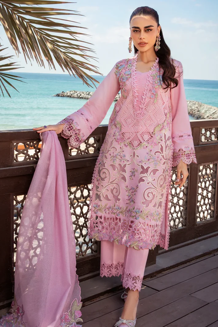 Rang Rasiya Pink Luxury Lawn Collection Replica