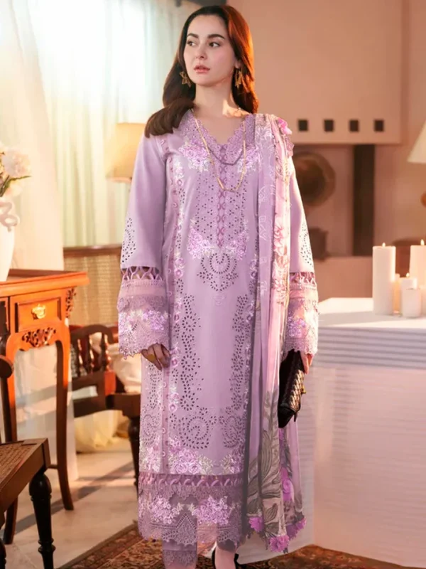 Jade Purple Luxury Lawn Collection Replica